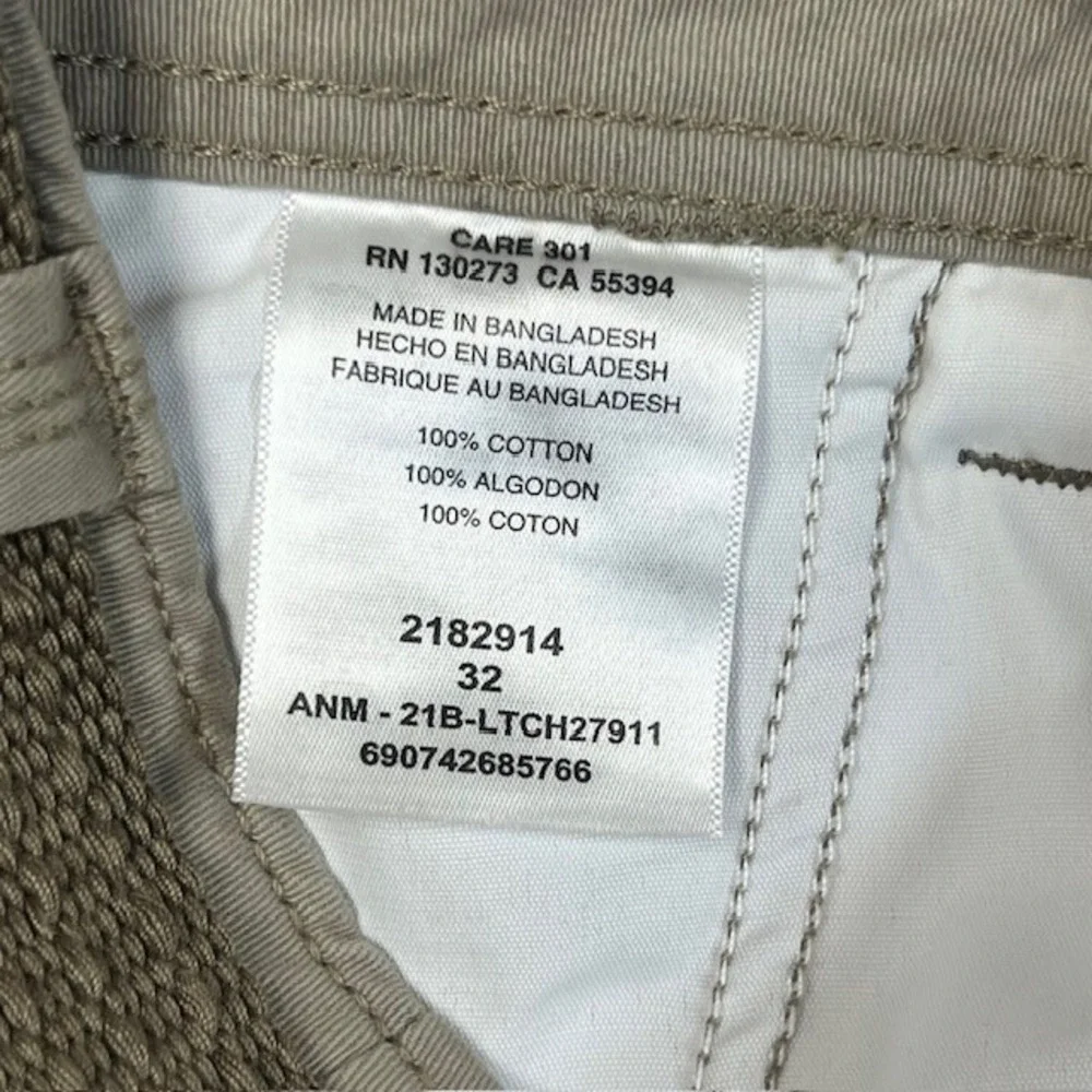 Lee Dungarees Mens‎ Cargo Shorts Size 32 Khaki Tan Cotton Belted 2182914 NEW